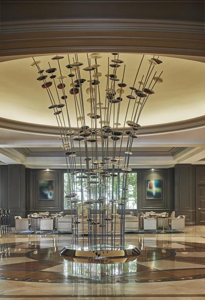 The lobby of the Four Seasons hotel