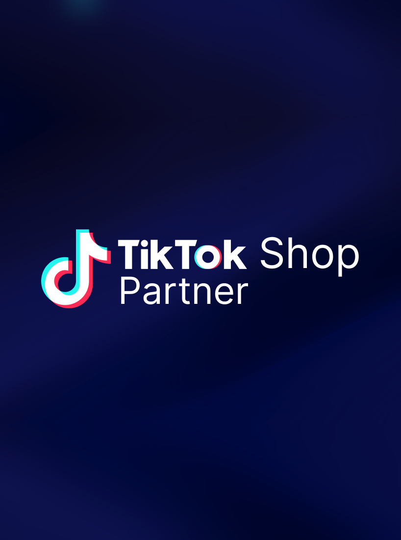 TikTok Shop Partner badge - tall