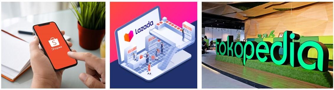 Shopee, Lazada & Tokopedia
